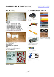 Estarmodels SUPER DECATHLON Instructions Manual