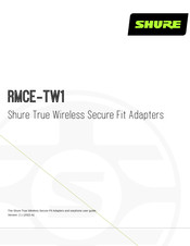 Shure RMCE-TW1 User Manual