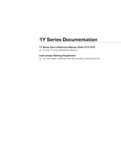 AutoPatch 1YDM User's Reference Manual