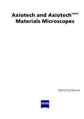 Zeiss Axiotech Operating Manual