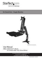 Startech Com Sit Stand Arm Ms Manuals Manualslib