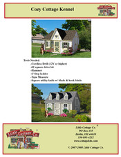 Little Cottage Cozy Cottage Kennel Assembly Instructions Manual