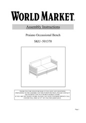 World Market Praiano Occassional 501370 Assembly Instructions Manual