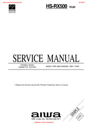 Aiwa HS-RX500 Service Manual