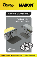 Frimax MAXON Ocultas TE-25 Series Manual De Usuario