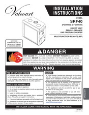 Valcourt FG00020 Installation Instructions Manual