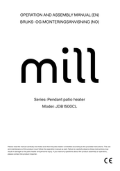 MILL JDB1500CL Operation And Assembly Manual
