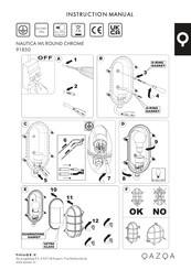 Qazqa NAUTICA WL ROUND CHROME Instruction Manual