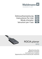 Waldmann ROCIA.planar RPD 850 Instructions For Use Manual