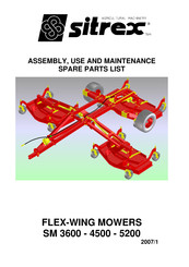 sitrex SM 5200 Assembly, Use And Maintenance