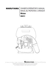 Maruyama Mister MM91-V Owner's/Operator's Manual