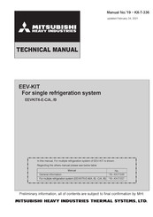 Mitsubishi Heavy Industries EEVKIT6-E-C/B Technical Manual