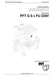 PFT G 5 c FU Operating Manual