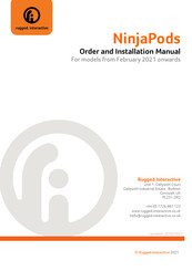 Rugged Interactive NinjaPods Order And Installation Manual