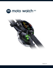Motorola moto watch 100 Manual