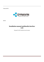 Dynavin R 4.0 IntelliLink Installation Manual