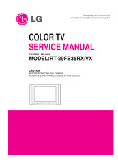 LG RT-29FB35RX Service Manual
