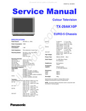 Panasonic TX-29AK10P Service Manual