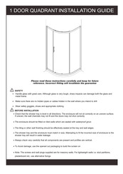 Triton 1 DOOR QUADRANT Installation Manual