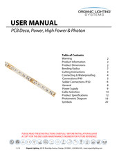 Organic Lighting Systems PCB Photon User Manual