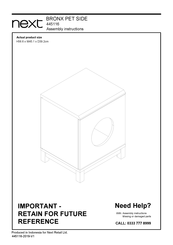 Next 445116 Assembly Instructions Manual
