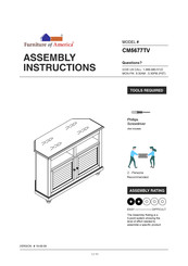Furniture of America CM5677TV Assembly Instructions Manual