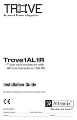 Altronix Trove1AL1R Installation Manual