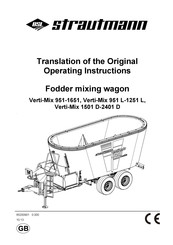 BSL Strautmann Verti-Mix 951 L-1251 L Translation Of The Original Operating Instructions