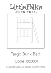 Little Folks Furniture BBD001 Quick Start Manual