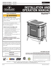 Wolf Steel Bayfield GDS25NA-1 Installation And Operation Manual