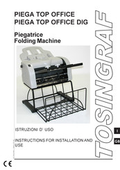 TOSINGRAF PIEGA TOP OFFICE DIG Instructions For Installation And Use Manual