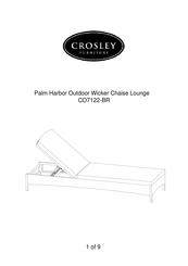 Crosley Furniture Palm Harbor CO7122-BR Manual