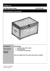 Argos 875/7276 Assembly Instructions Manual