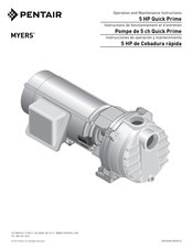 Pentair Myers 5 HP Quick Prime Manual