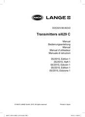 HACH LANGE si629 C Manual
