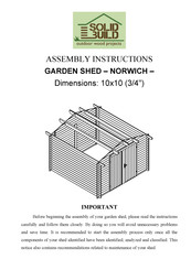 Solid Build NORWICH Assembly Instructions Manual