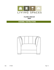Living Spaces PALERMO 288287 Assembly Instructions Manual