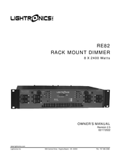 Lightronics RE82 Owner's Manual