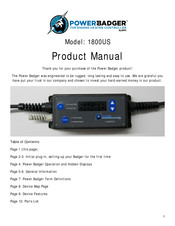 BMI Power Badger Product Manual