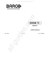 Barco BARCODATA 2100 Owner's Manual