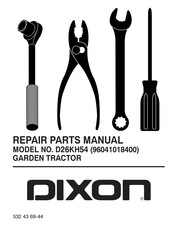 Dixon 96041018400 Repair Parts Manual