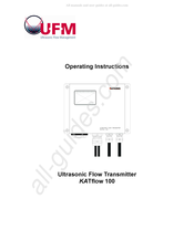 UFM Katronic KATflow 100 Operating Instructions Manual