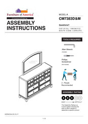 Furniture of America Litchville CM7383D&M Assembly Instructions Manual