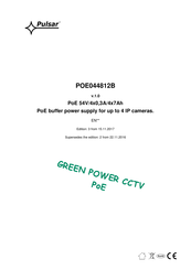 Pulsar GREEN POWER CCTV PoE POE044812B Manual