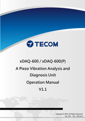 TECOM xDAQ-600 Operation Manual