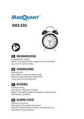 Marquant 003-233 Operating Instructions Manual