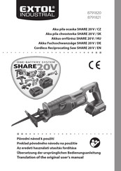 Extol Industrial 8791821 Translation Of The Original User Manual