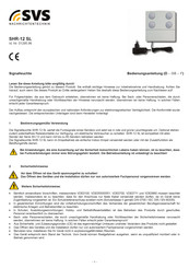 SVS 01295.96 Operating Instructions Manual