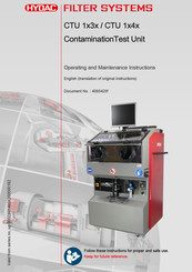 Hydac CTU 1 3 Series Operating And Maintenance Instructions Manual