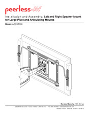 peerless-AV ACCXT100 Installation And Assembly Manual